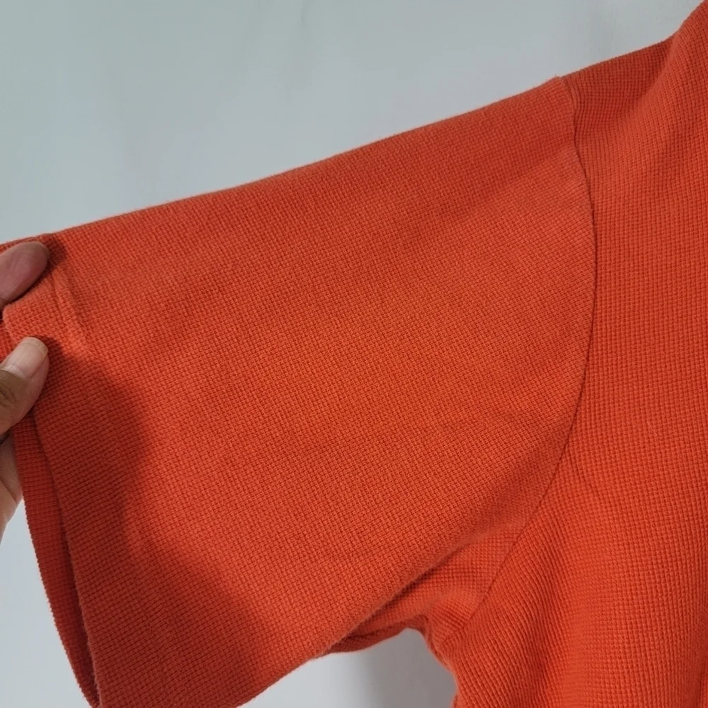 VTG POLO SPORT Men's Orange 100% Cotton Casual Golf Shirt Size XL